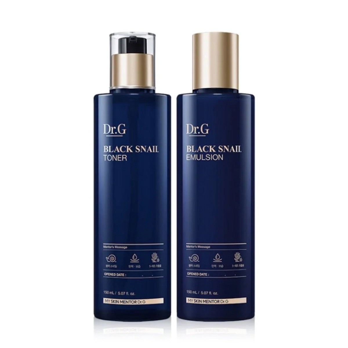 DrG Black Snail Basic 2-Piece Set (Toner 150ml Emulsion 150ml)