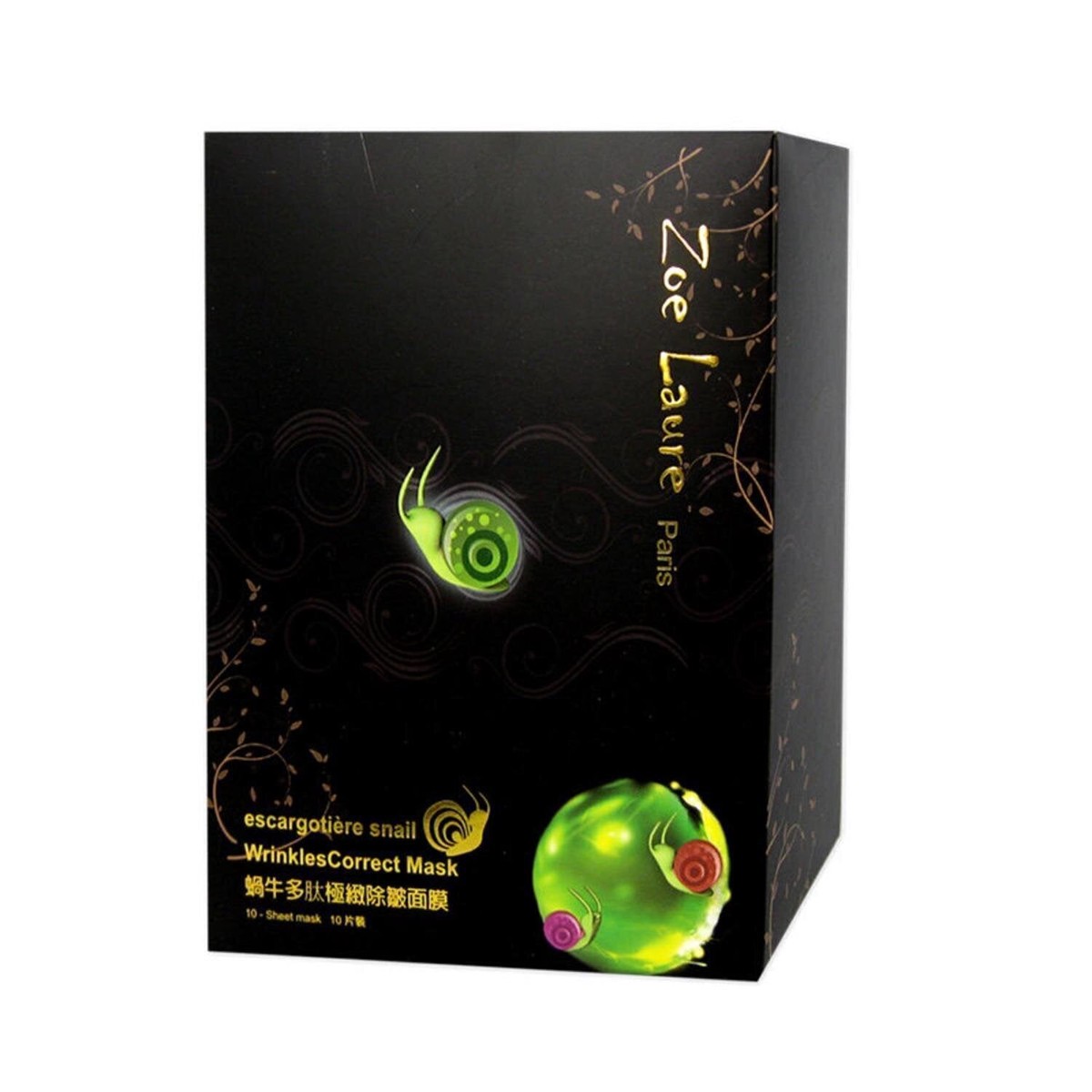 ZOE LAURE escargotire snail WrinklesCorrect Mask 10 pieces Fixed Size