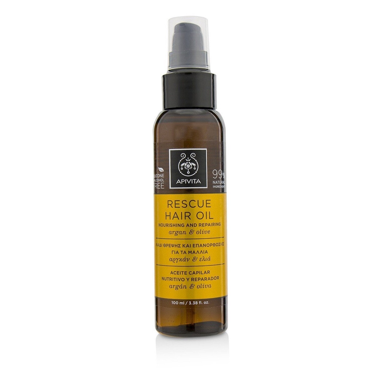 Apivita Rescue Hair Oil with Argan Olive (For All Hair Types) 100ml338oz