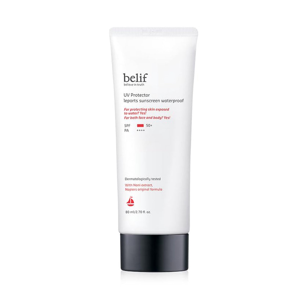 belif UV Protector Leports Sunscreen Waterproof SPF50 PA 80ml