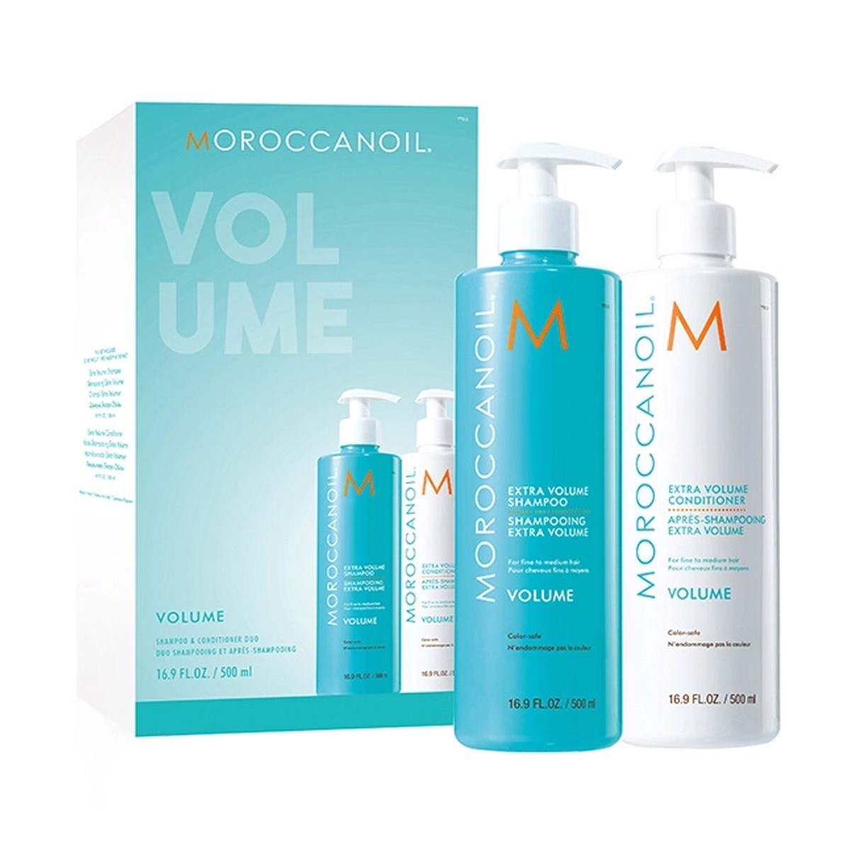 Moroccanoil Extra Volume Shampoo Conditioner 500ml Twinpack (Worth 82)