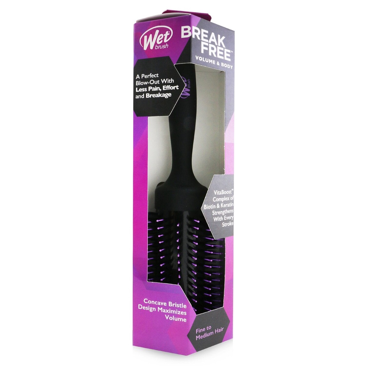 Wet Brush Volumizing Round Brush - Thick to Coarse Hair 1pc
