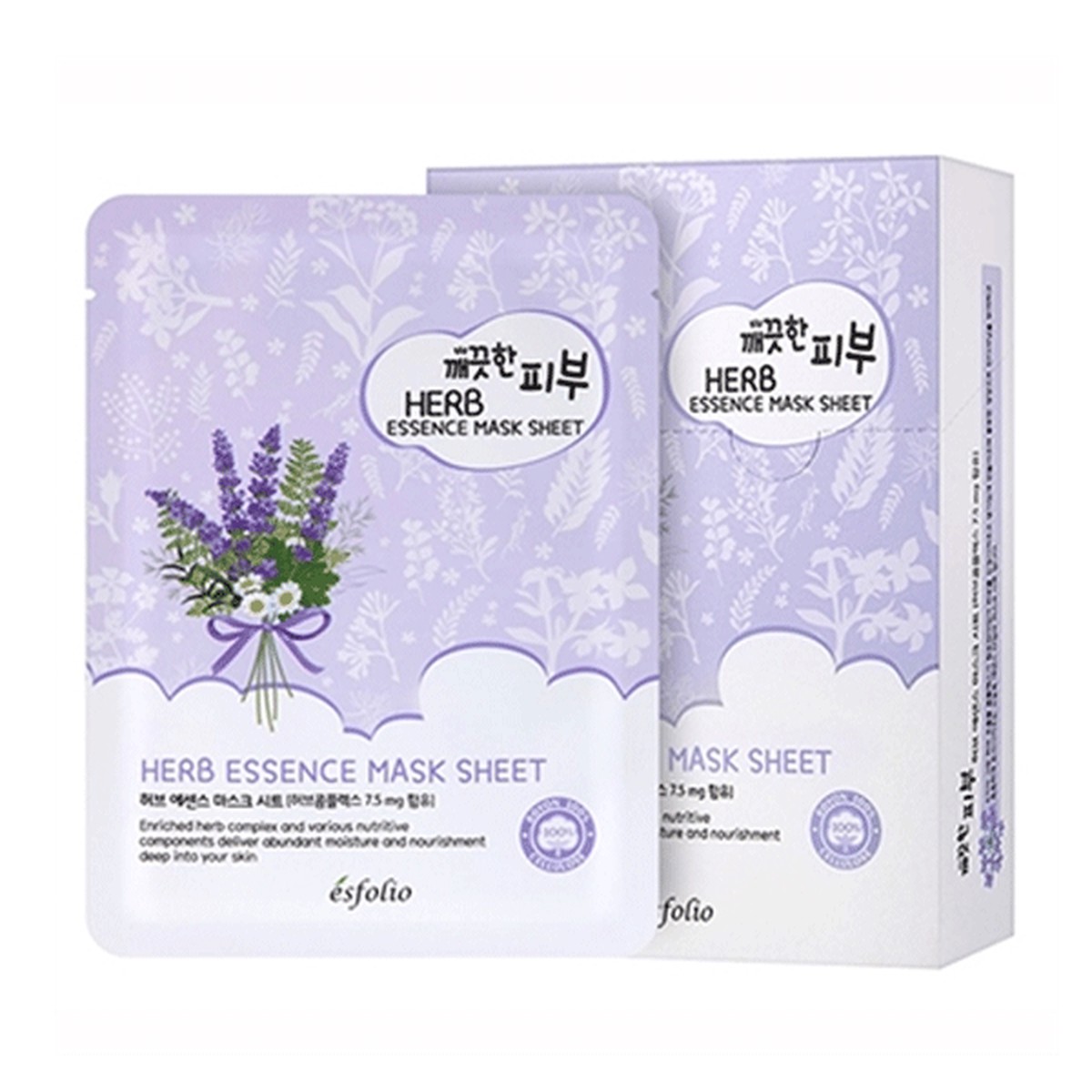 esfolio Herb Essence Mask Sheet 25ml 10ea