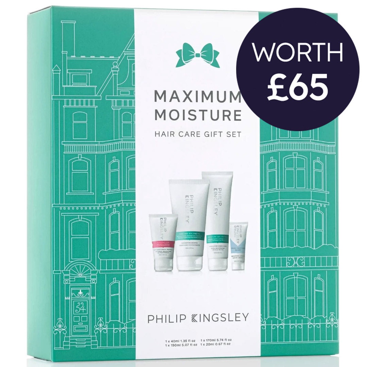 Philip Kingsley Maximum Moisture Hair Care Gift Set (Worth 65)